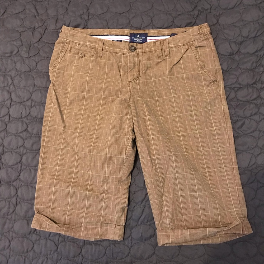 American Eagle Size 14 Brown Bermuda Shorts